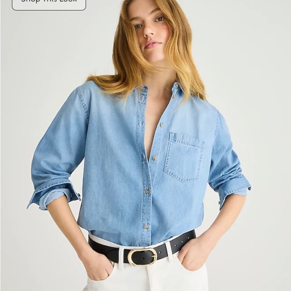 Garçon classic chambray shirt in Storm wash